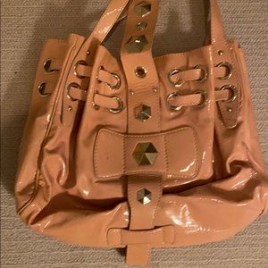 Jimmy Choo patent leather bag/tote.